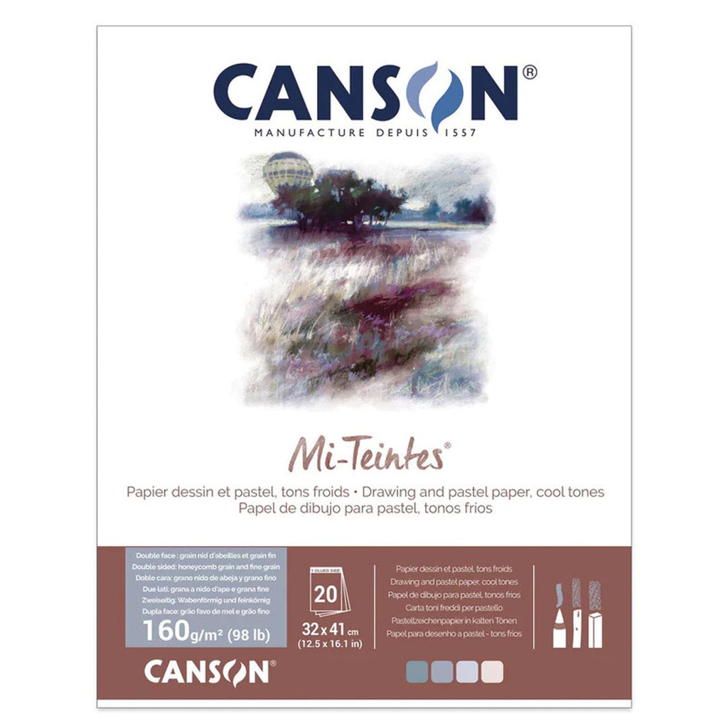 CANSON BLOC DESSIN A3MI TEINTES NOIR