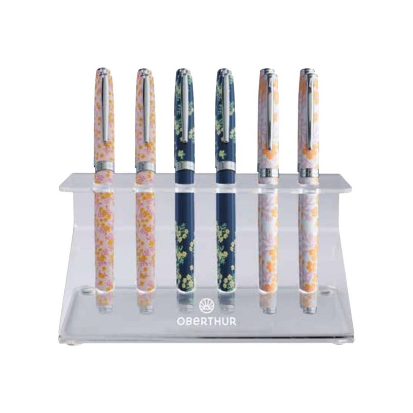 Stylo plume Oberthur fleuri 