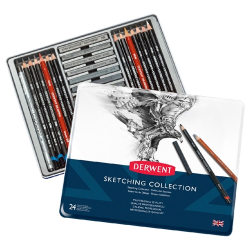 DERWENT BOITE DE 24 CRAYON COLECTION ESQUISSE