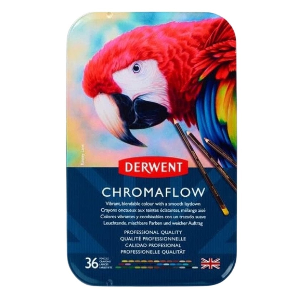 DERWENT BOITE DE 36 CRAYON COULEUR CHROMAFLOW