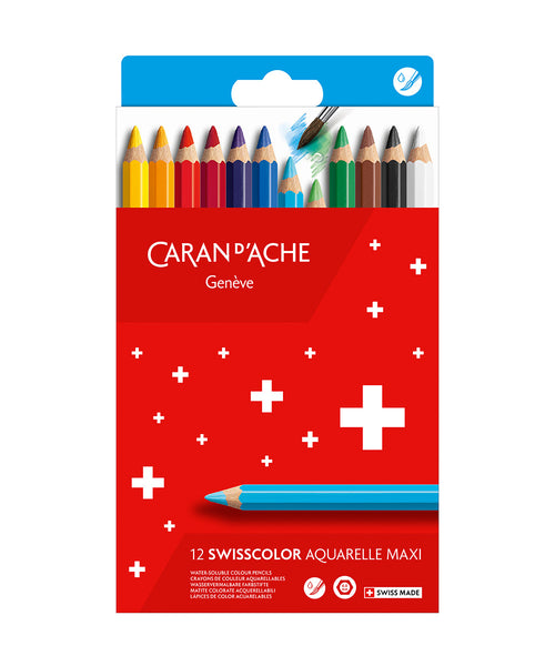 carand'ache swiss color maxi aquarelle 12