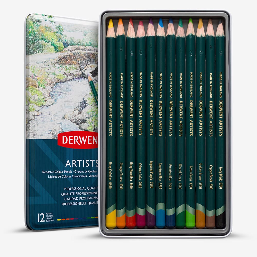 DERRWENT BOITE DE 12 CRAYOM ARTISTE