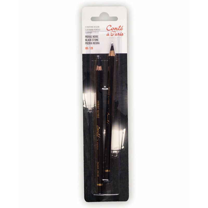SET 2 CRAYON PIERRE NOIR CONTE PARIS