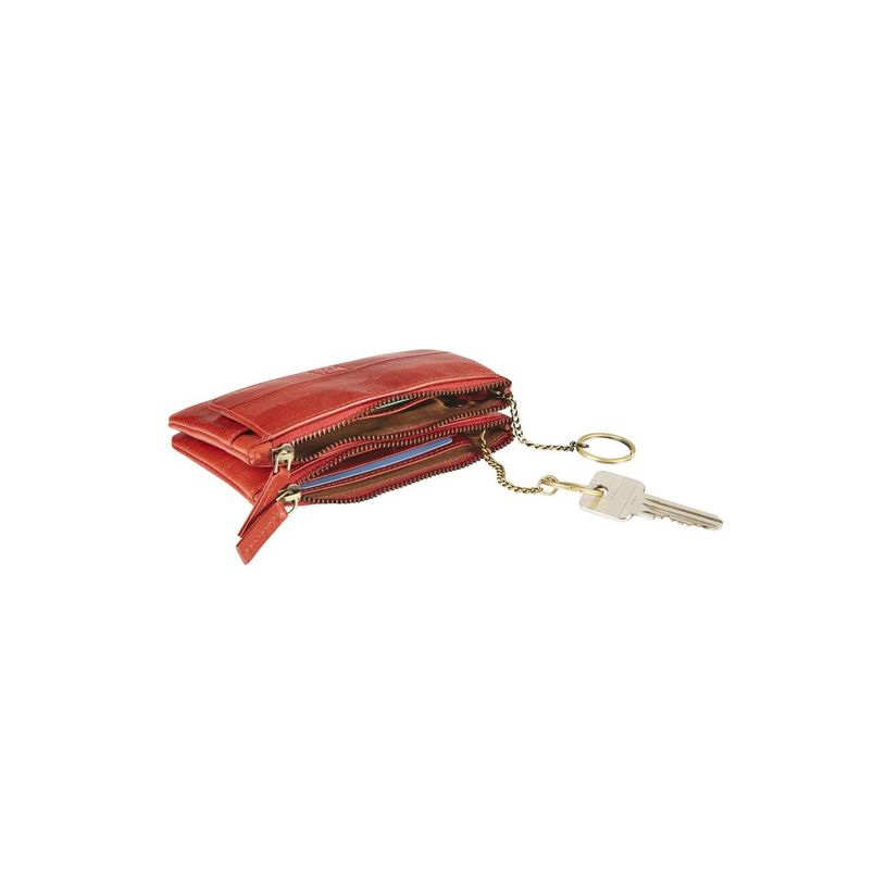 Portefeuille label m rouge
