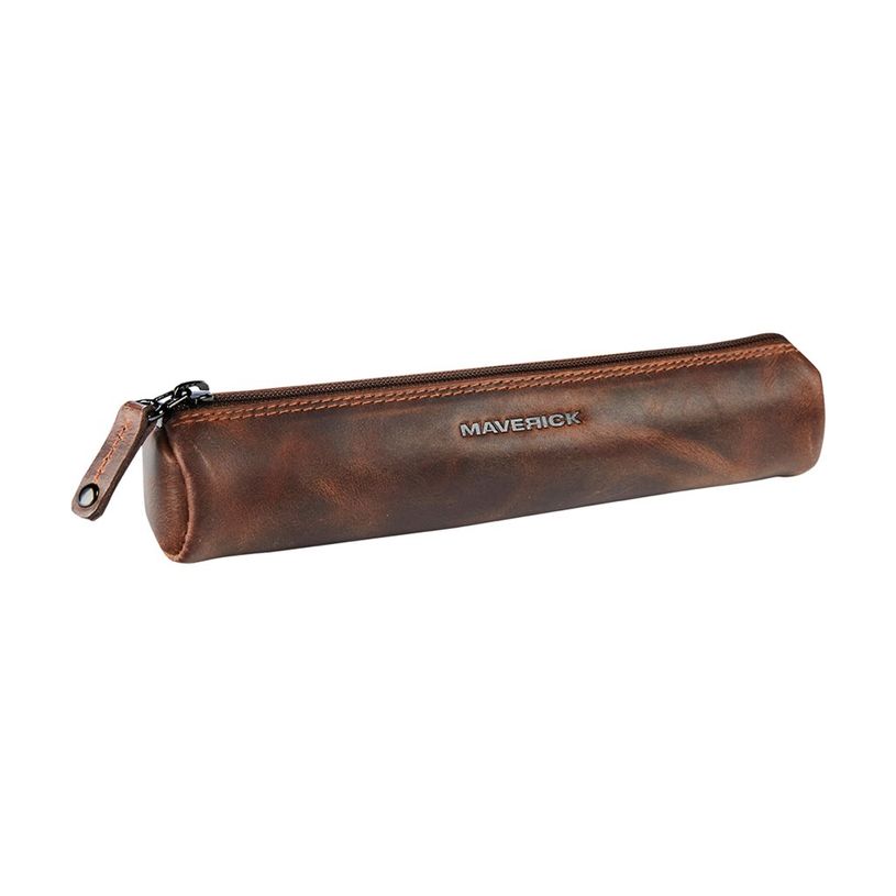Plumier cuir rond small Maverick