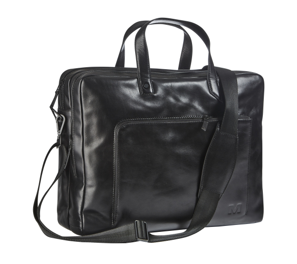 [Ab-307-01] Sacoche cuir noir Maverick
