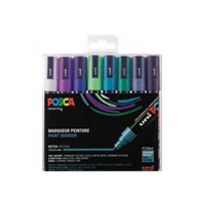 POSCA cold colours moyen pochette (8)