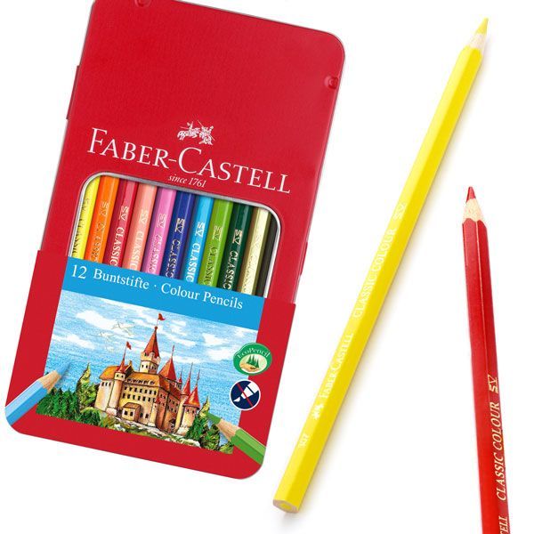 FABER-CASTELL 12 colour pencils