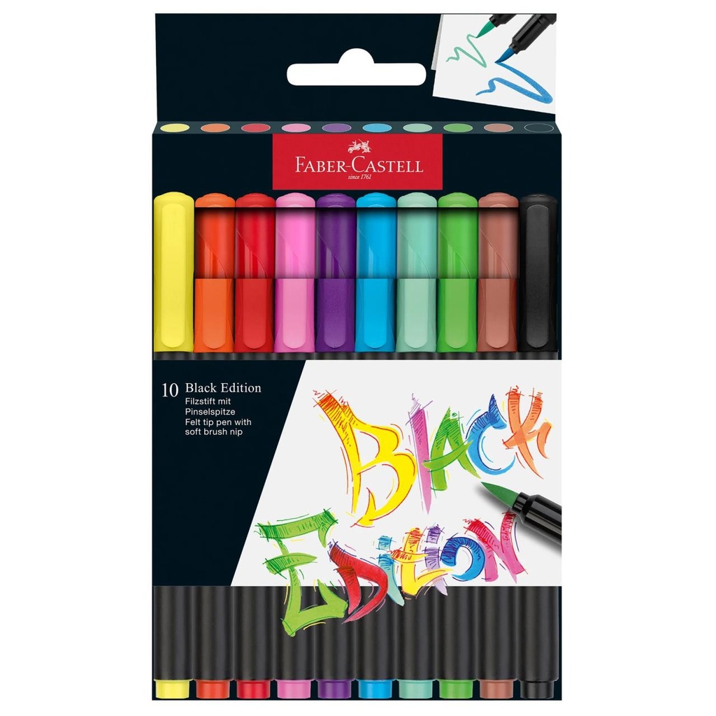 FABER-CASTELL black edition  marqueurs 10 