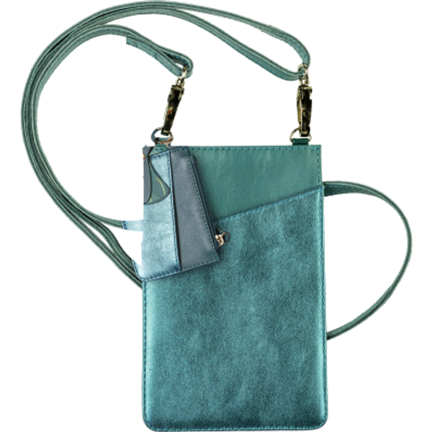 Pochette téléphone cuir Ginkgo clairefontaine