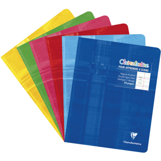 clairefontaine cahier double ligne 3mm