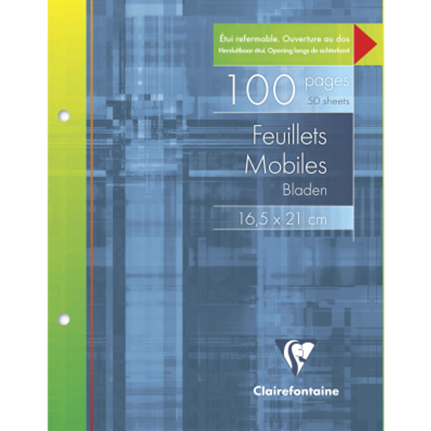 CLAIRE FONTAINE BLOC FEUILLES MOBILLES 5X5