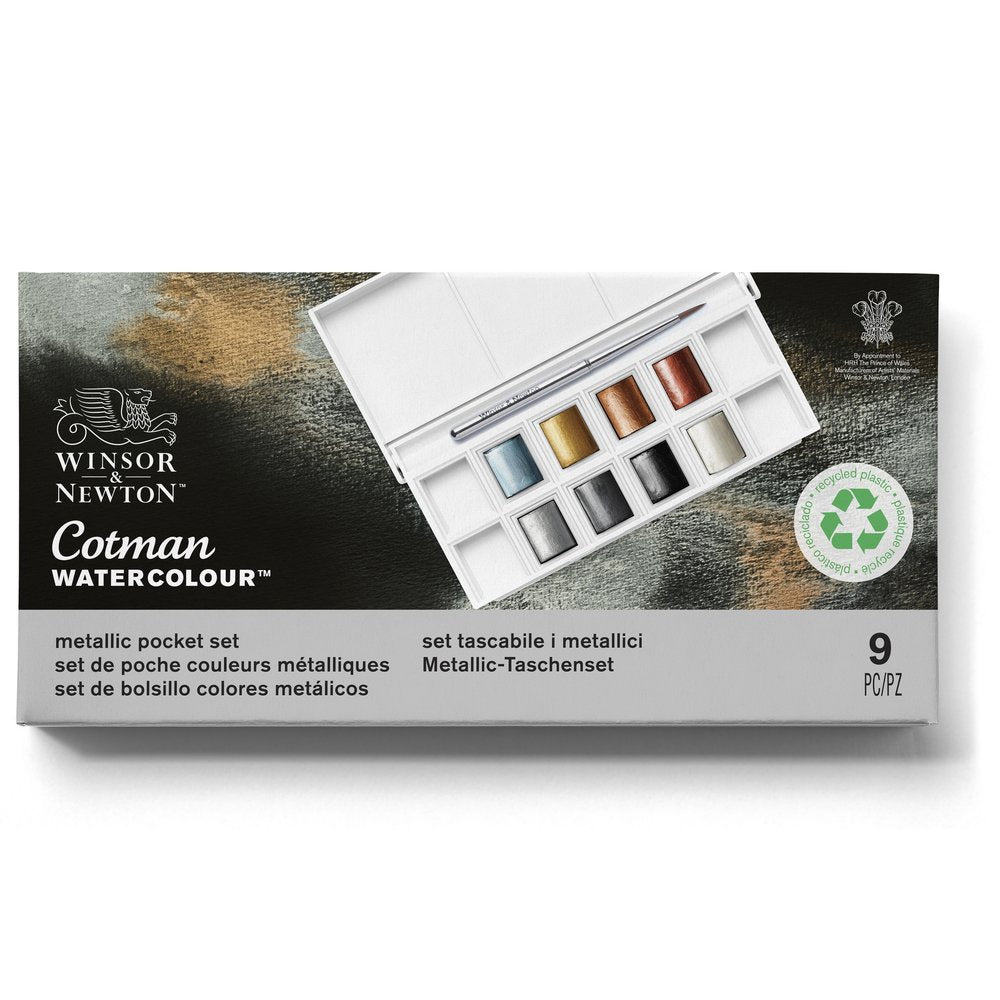 WINSOR NEWTON COTMAN METALLIC POCKET SET