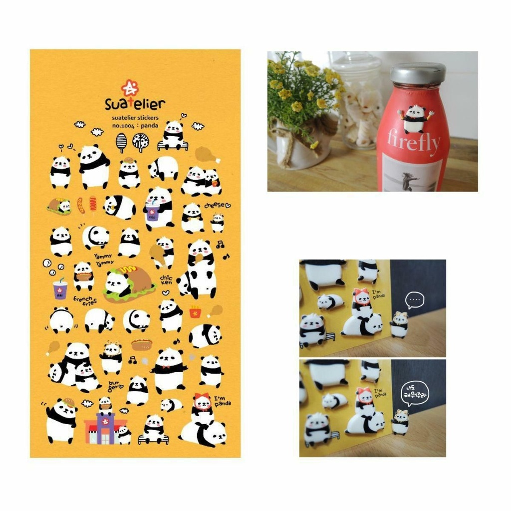 [1004] DAILY DECO STICKERS (panda)