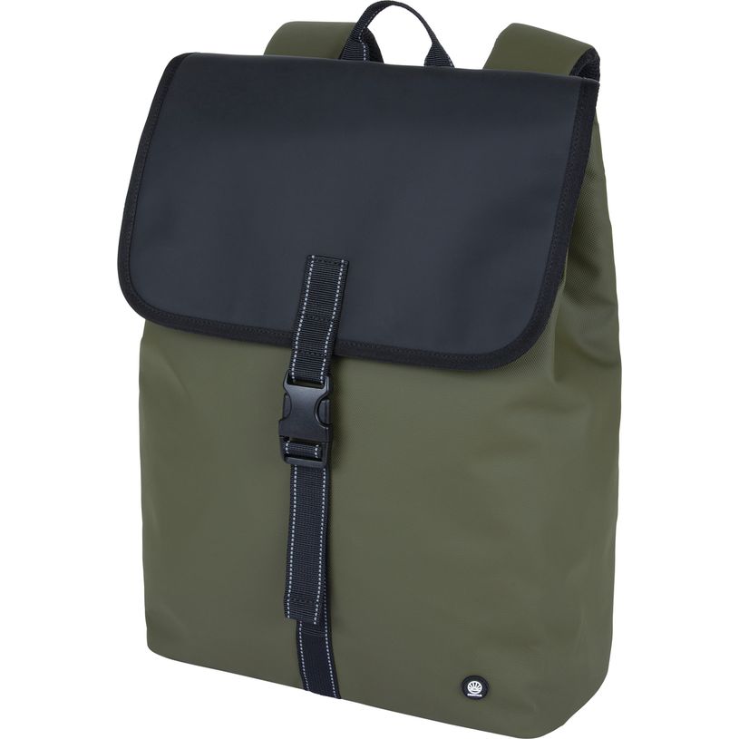 SAC À DOS PRESSION KAKI NOIR OBERTHUR 