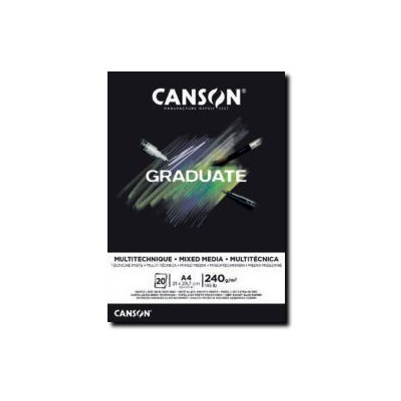 CANSON GRADUATE MIXE MEDIA BLACK