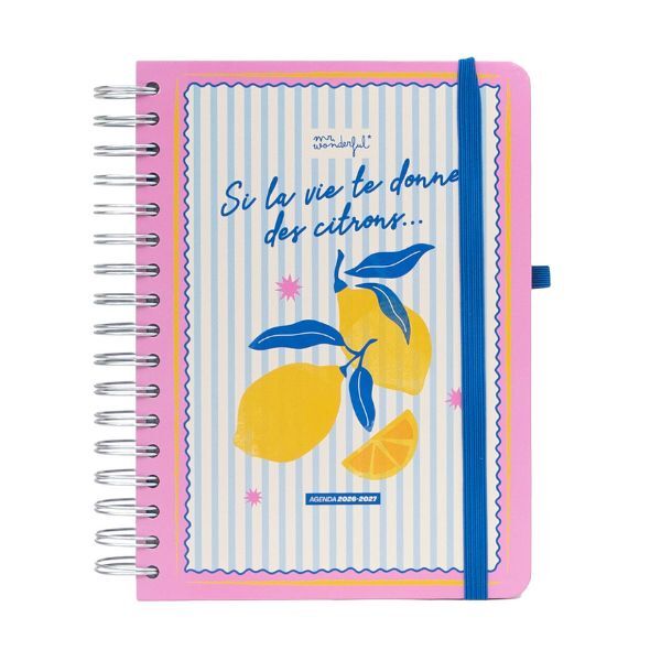 AGENDA WONDER 2026-2027 (citrons)