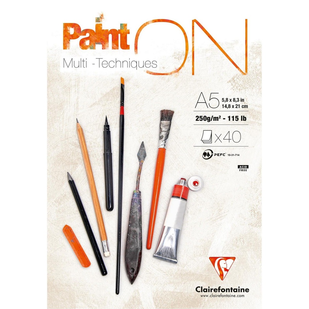 CLAIRFONTAINE PAINT ONE MULTITECHNIQUE A5 250GR