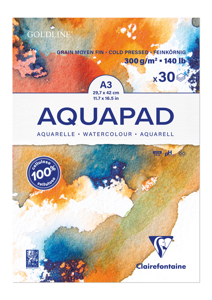 AQUAPAD A3 300GR WATERCOLOR