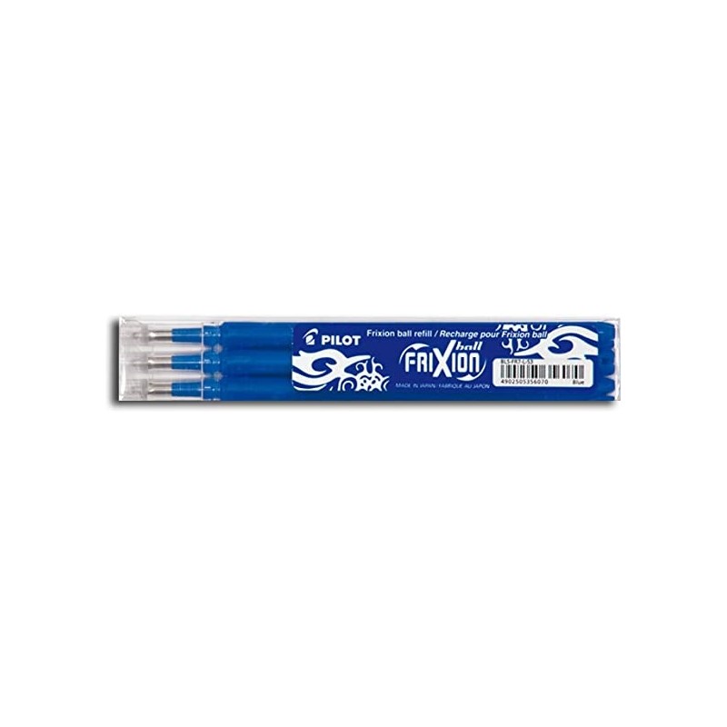 PILOT SET 3 RECHARGES BLEU 0,7MM