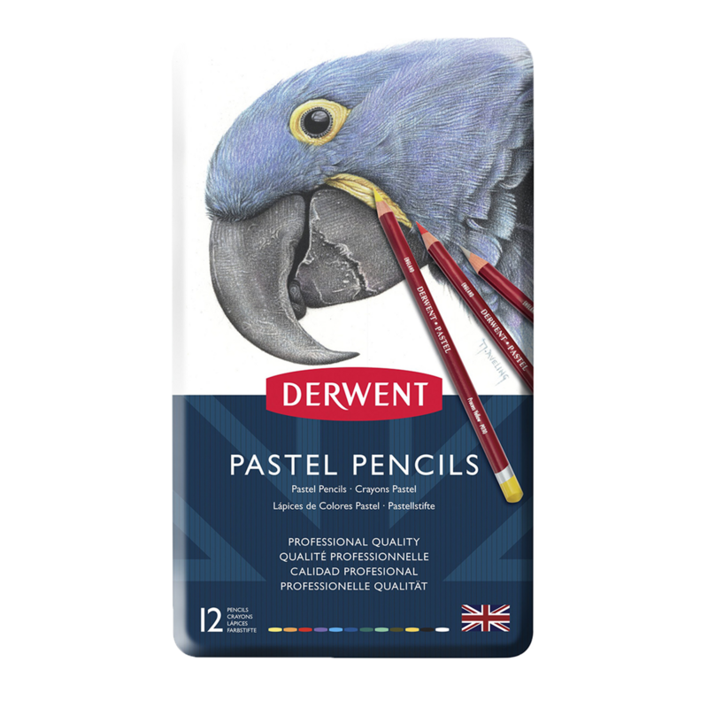 DERWENT 12 CRAYONS PASTEL
