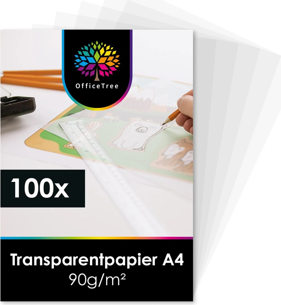 CLAIRFONTAINE PAPIER CALQUE A4 100P 180G