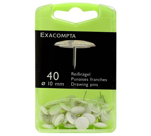 EXACOMPTA PUNAISE FRANCHE BLANCHE