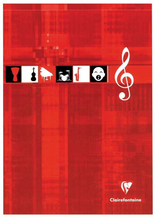 [6157] clairefontaine bloc musique a4