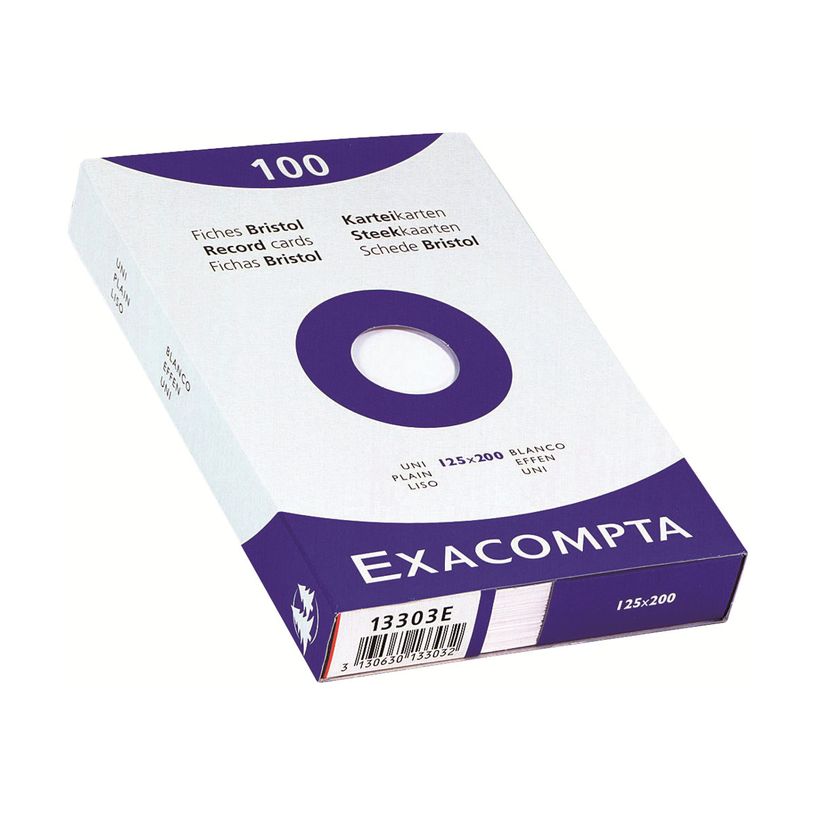 exacompta fiche 125x200 banche