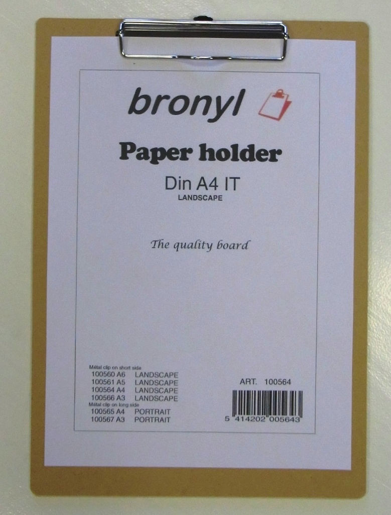BRONYL PLAQUE PINCE BOIS