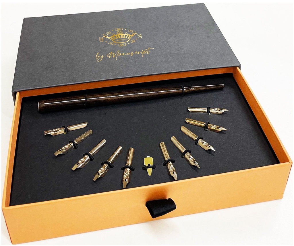 COFFRET BOIS CALLIGRAPHIE MANUSCRIPT