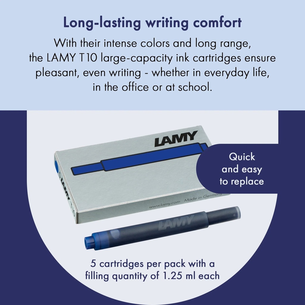 lamy cartouche bleu