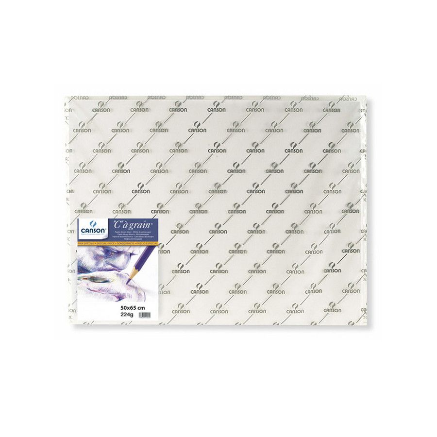 Canson Papier  c a grains de dessin 50x65 225 gr .10p
