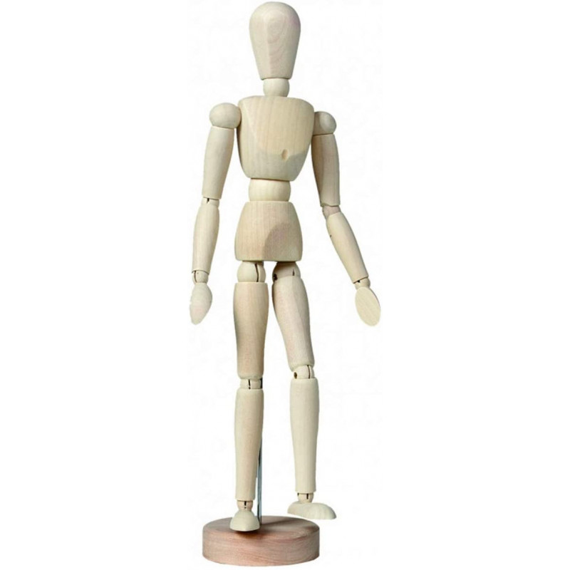 Mannequin en bois 30cm homme