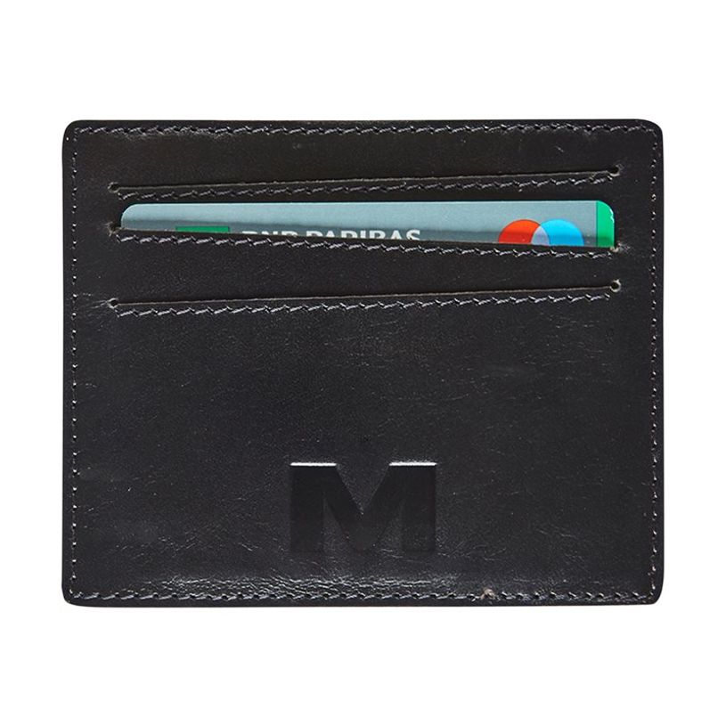 PORTE CARTE COMPACT NOIR MAVERICK 