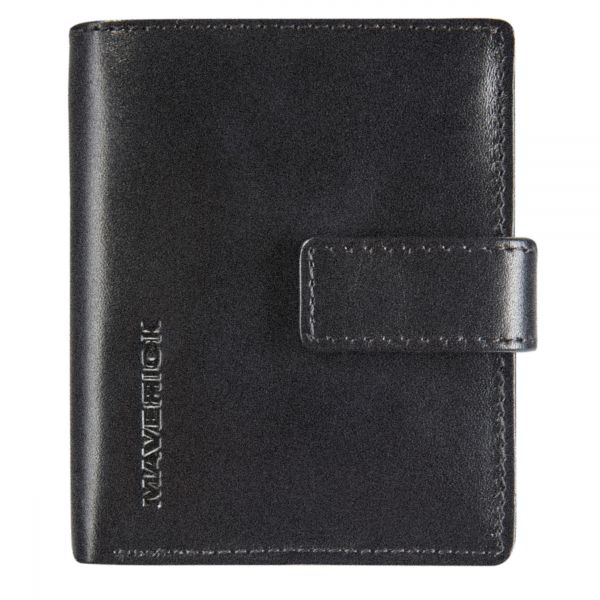 PORTE CARTE COMPACT NOIR MAVERICK 