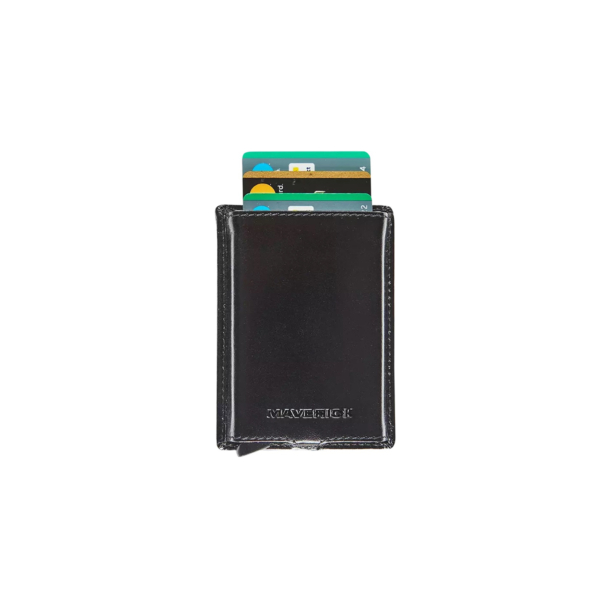 [MAV AB 061 01] PORTE CARTE COMPACT NOIR MAT MAVERICK