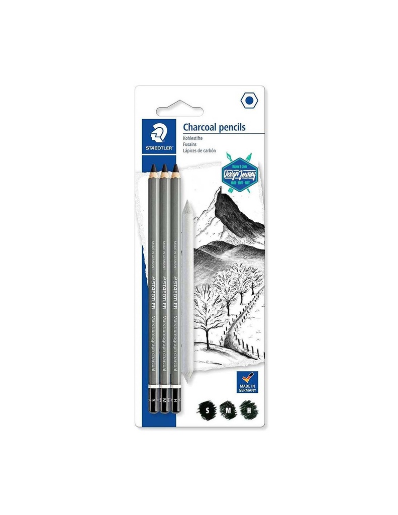 stae charcoal pencil et fusain 