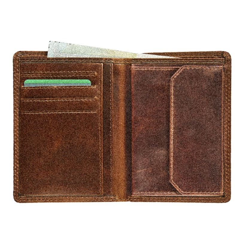 PORTEFEUILLE BRUN MAVERICK 