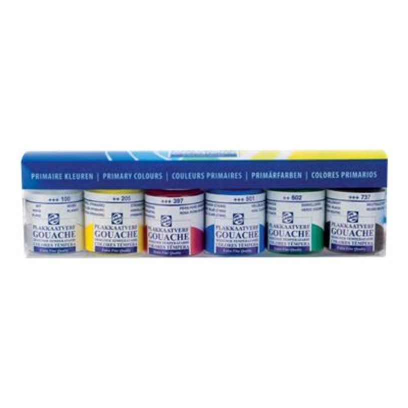 SET POT GOUACHE PRIMAIRE 16ml