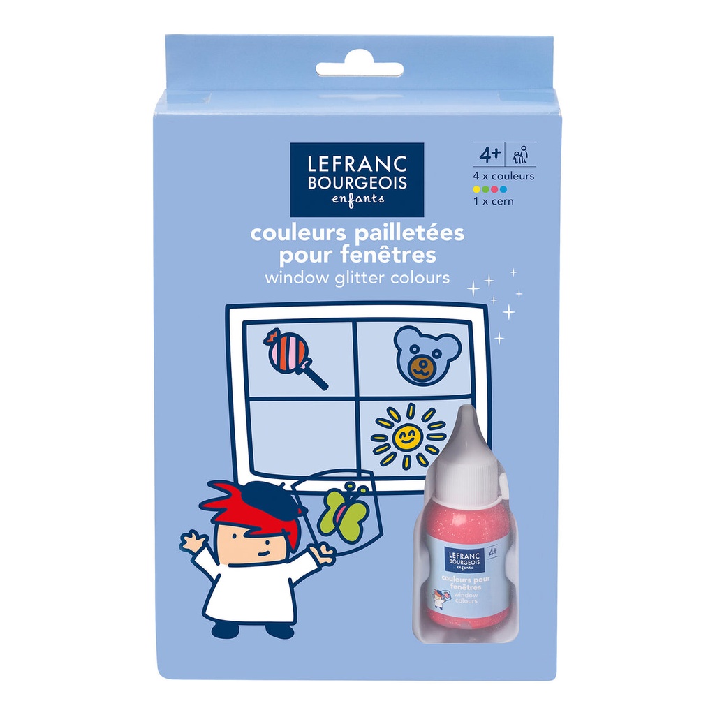 Le franc bourgeois couleur pailletée pour fenêtre