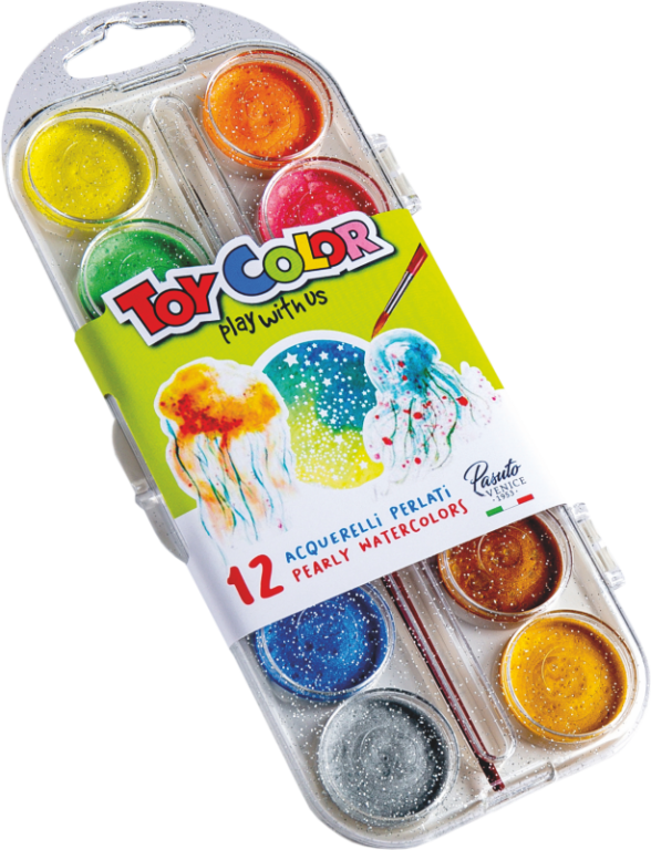 Toy color aquarelle pearly