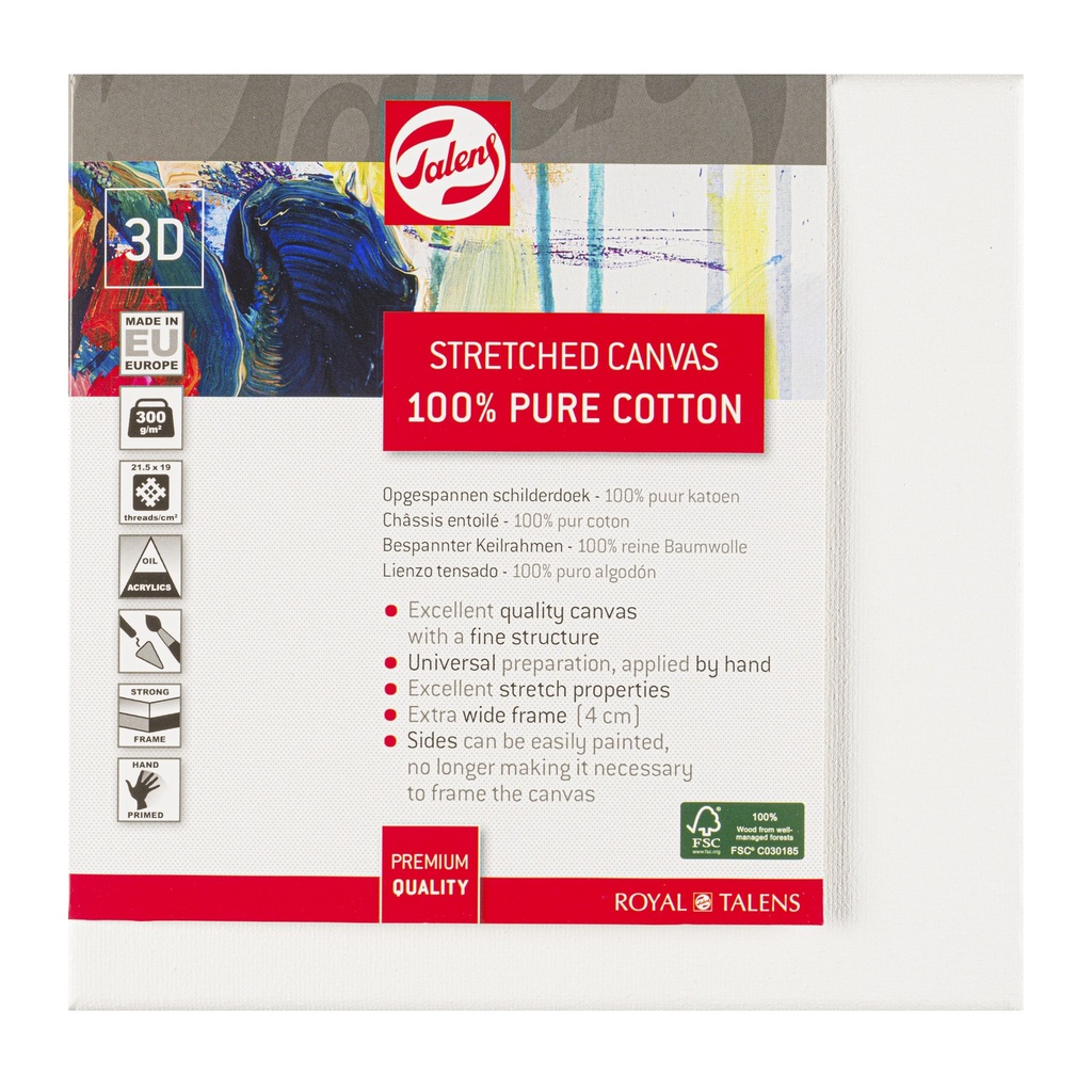 talens toile pure cotton 3D 30x30 cm