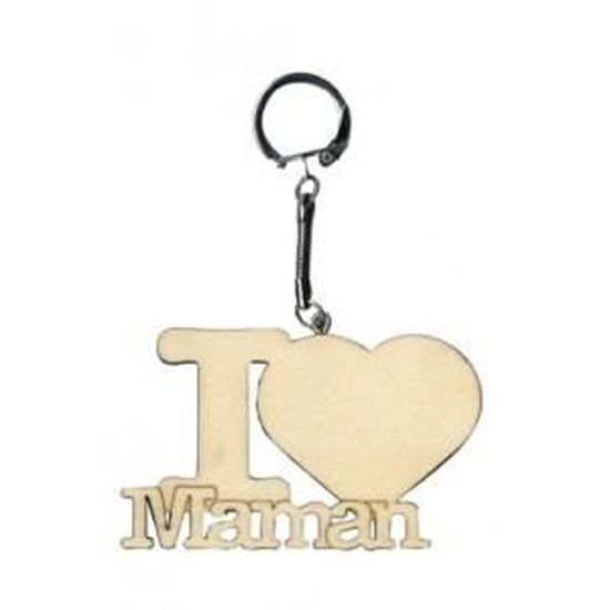 Artemio porte-clés en bois maman