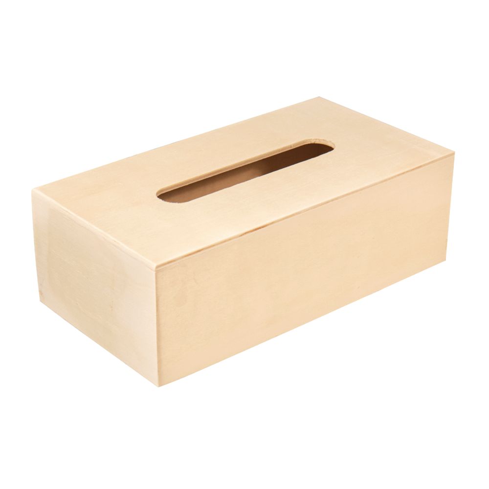 Ça y est boîte à mouchoirs en bois