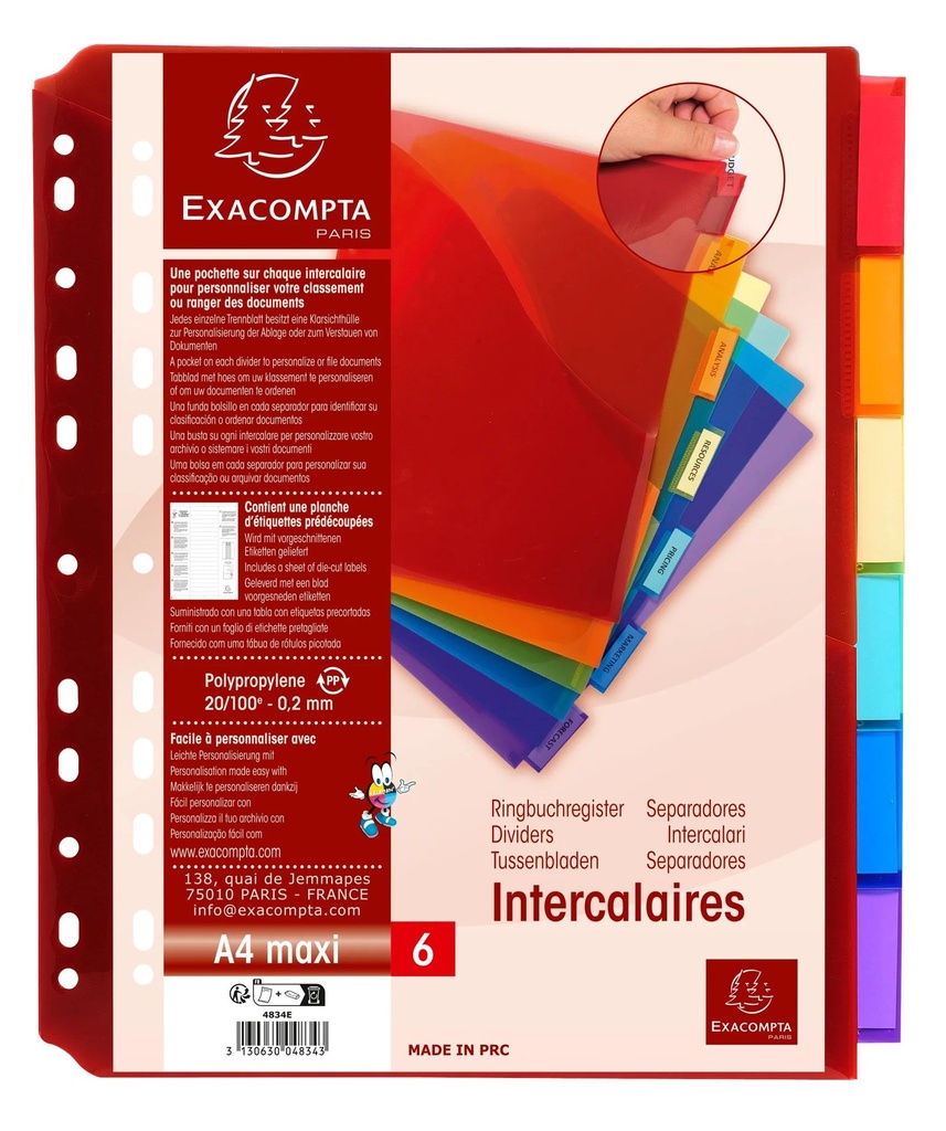 exacompta pochette intercalaire a4 Maxi 6