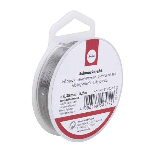 Beadalon fil  métallique pour enfiler les perles 0 38 mm