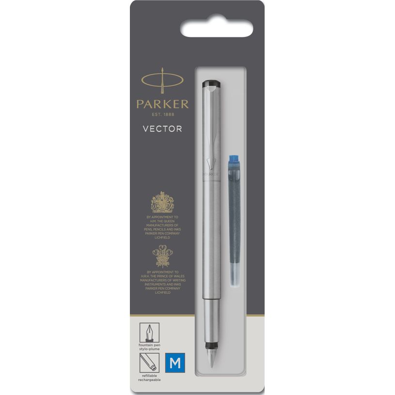 STYLO PLUME PARKER ACIER
