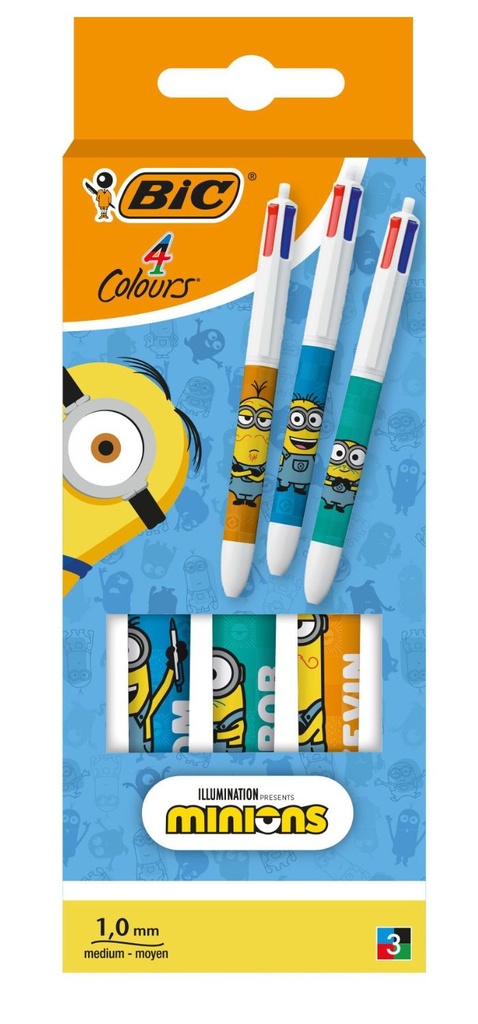 Bic 4 CLR MINIONS