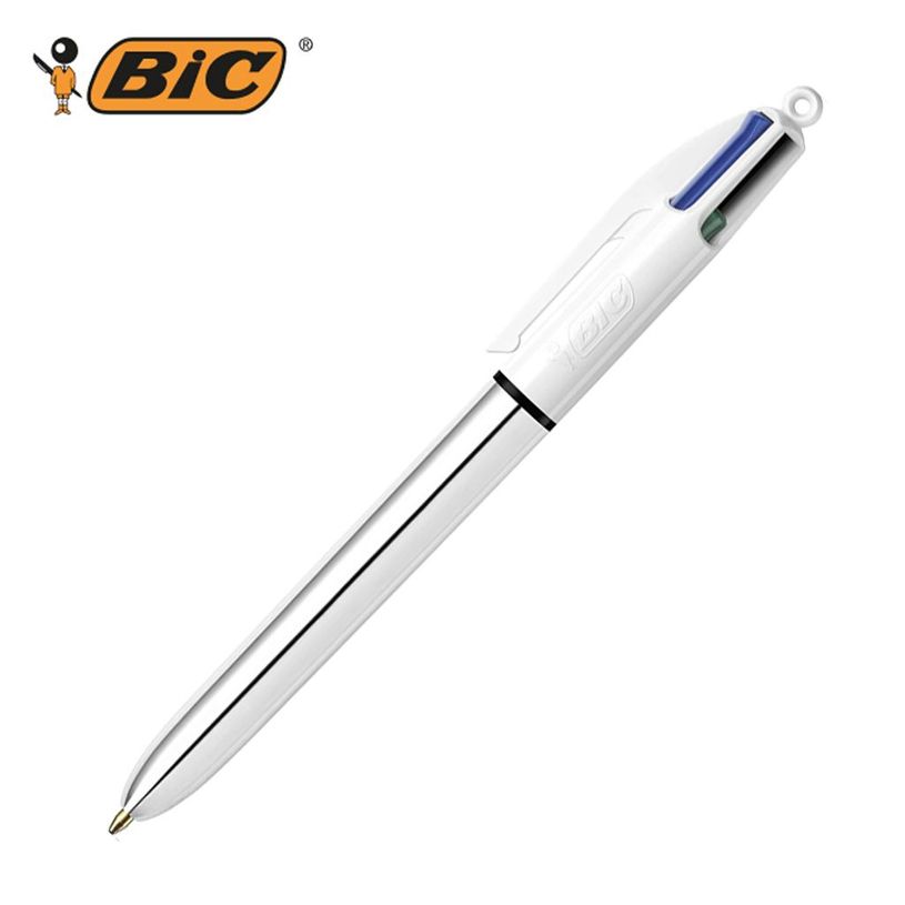 BIC 4 CLR SHINE ARGENT